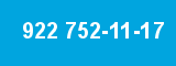 922 752-11-17